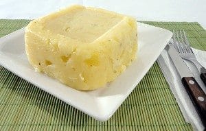 Queijo vegano de mandioca